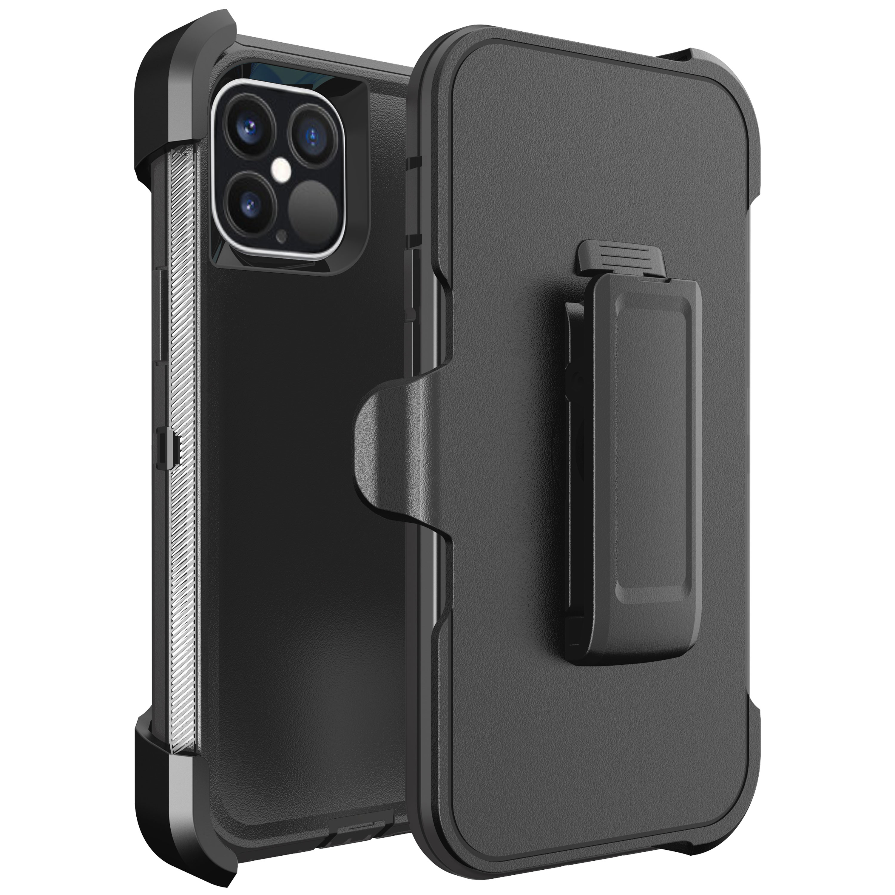 Armor Robot Case With Clip for iPHONE 12 Mini 5.4 (Black)
